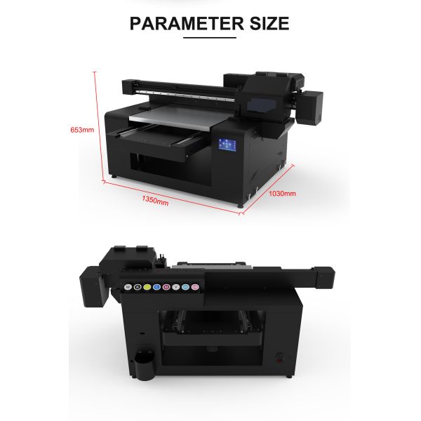 KECAI A2 Adsorption Platform UV Inkjet Flat Printer Varnish Glossy Matte Printing UV Printing Machine 5060 UV Flatbed Printer