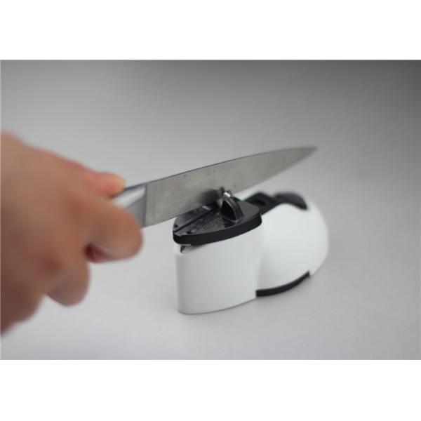 ND-087 Red Scissor And knife Sharpener Kitchen Knife Sharpener With Suction Cup