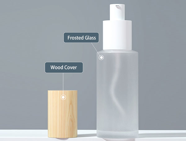 Frosted Glas Refillable Pump Bottles Empty For Essential Oil