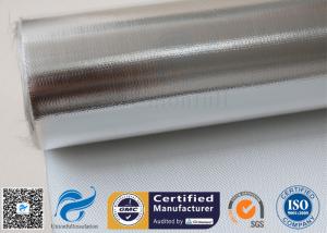 Buy cheap Silver Coated Fabric 430G 0.43MM Twill Aluminium Foil Fiberglass Pipe Insulation product