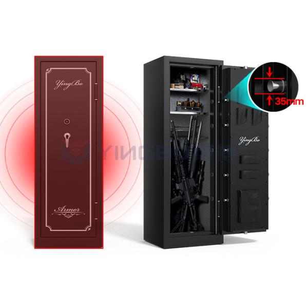Multiple Firearm Safe Anti Theft Function Armament Gun Safe Box With Key Opening