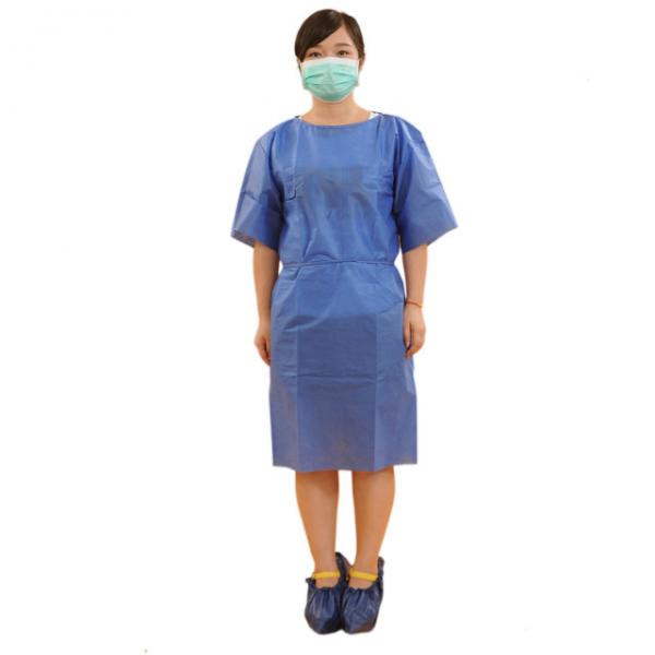 Quality PP Nonwoven Medical Use Patient Surgical Gown for sale