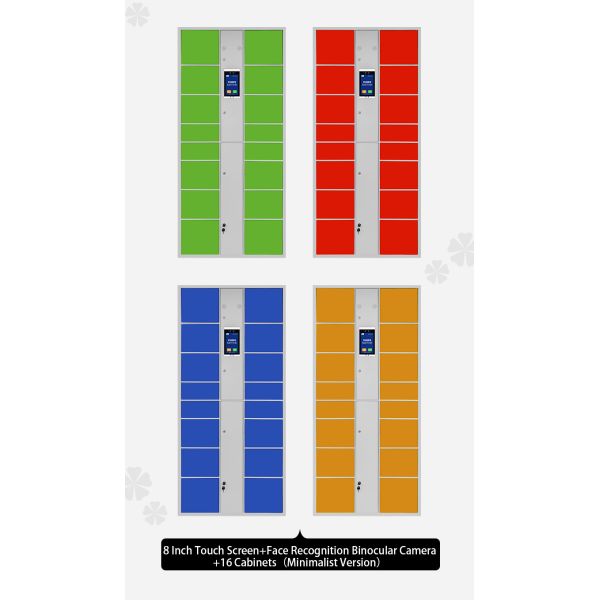 Community Smart Electronic Lock Parcel Delivery Locker Cold Rolled Steel Durable Waterproof Design 14 Compartments Self-Service