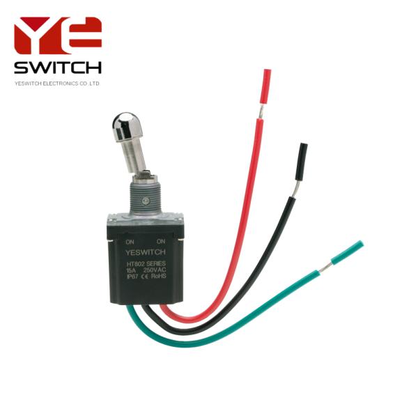 High Current IP68 Rating Industrial Toggle Switch With Three Wires For Cranes
