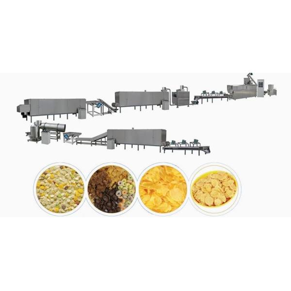 Puff Snacks / Corn Flakes / maize flakes making machine , corn flakes machinery