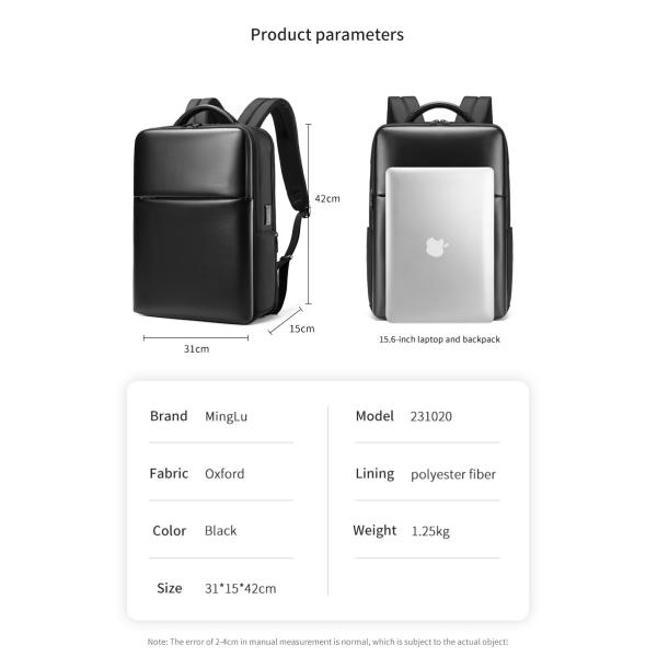 Customizable 20-39Litre Waterproof Business Backpack Zipper Closure Type