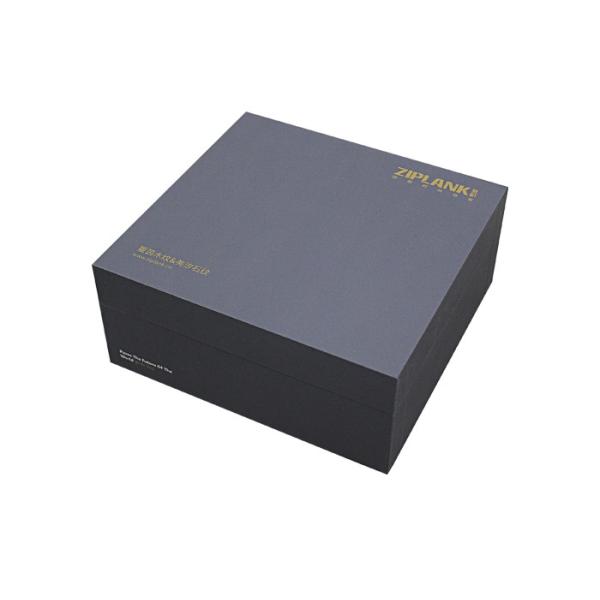 Black Corrugated Packaging Box With Hot Foil Stamping Matt Lamination