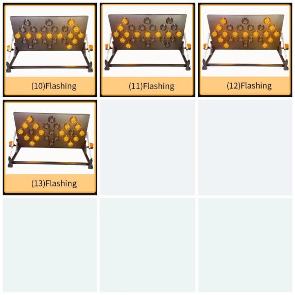 Rectangular LED Arrow Boards with Remote Control and Enhanced Visibility