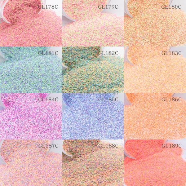 Ultra Fine Polyester Hexagonal Multicolor Glitter Powder Mix Sugar Color Outdoor Christmas Decoration