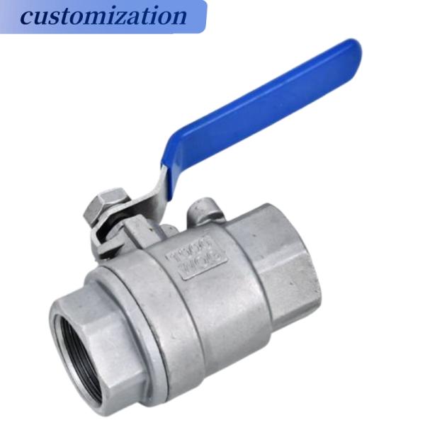 Stainless Steel 2PC Internal Thread Handle Lock Ball Valve for Dependable Performance