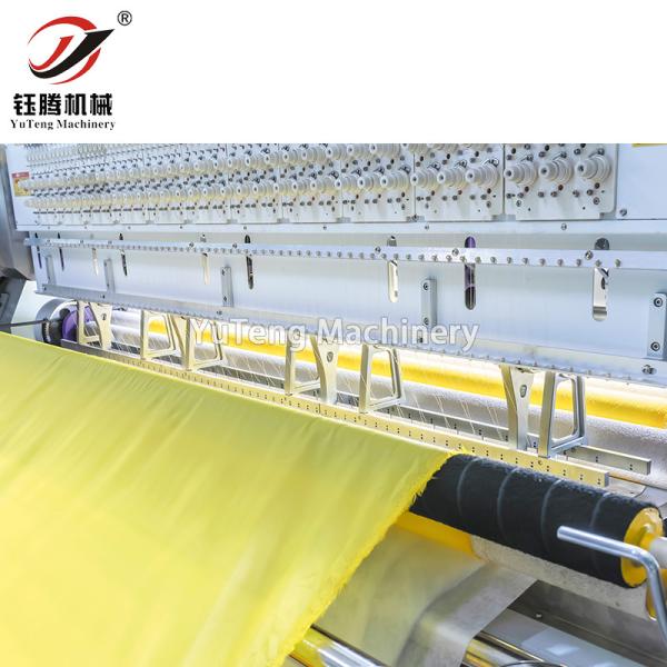 Computerized Industrial Double Row Rotary Hook Quilting Machine For Making Garments Leather And Vanity