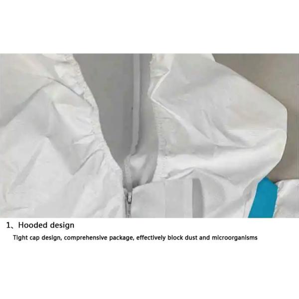 Surgical Disposable Protective Gown Non Woven Fabric PE Breathable Film soft