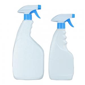 Buy cheap Cleanser Detergent Plastic PE Spray Bottle With Nozzle 950ml 500ml product
