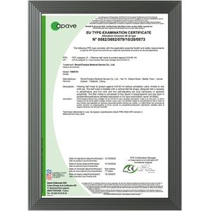 Rmist (Tianjin) Medical Device Co., Ltd. Certifications