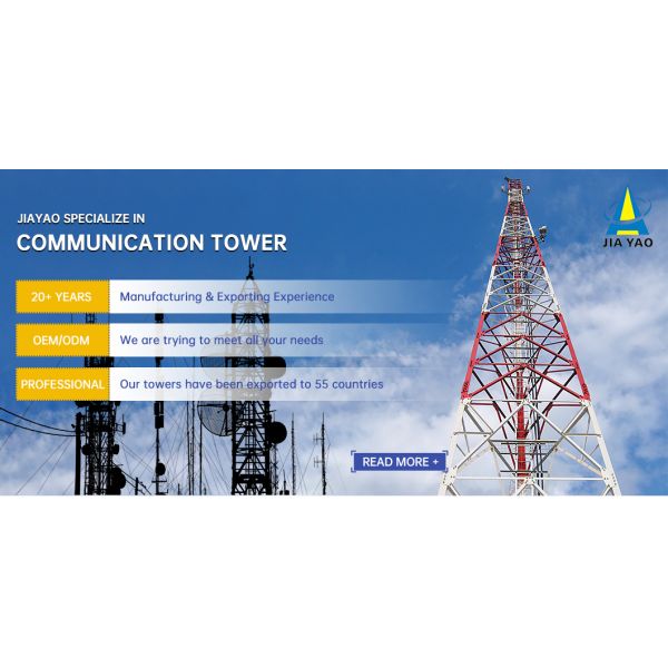 3 Leg Angular Cost Effective Steel Telecom Tower Low Installation Cost Long Service Life