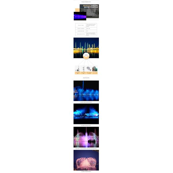 Big Led Water Fountain Outdoor Magic Water Fountain Thailand PC Control System