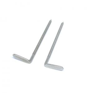 Buy cheap Polished 304 Stainless Steel Ring Shank Nails With Right Angle Head product
