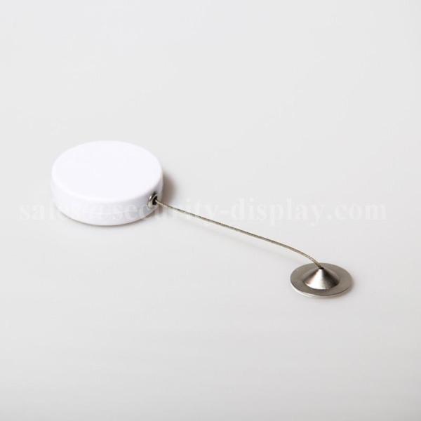 Round Anti-Theft Display Pull Box With Circular Sticky Metal Plate End