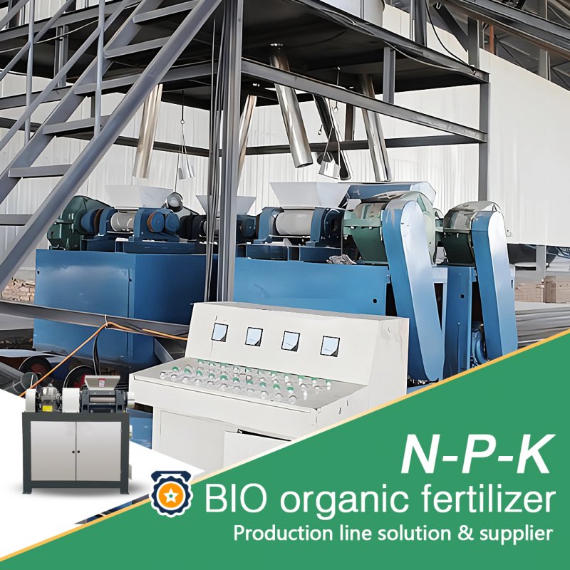 NPK Double Roller Fertilizer Granulator Machine For Feed Industry 15kw