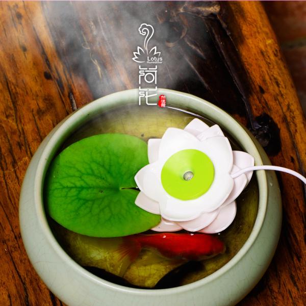 USB Mini lotus Humidifier Office Air Diffuser Aroma Mist Maker JP-hh