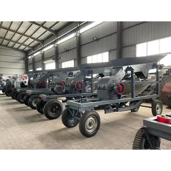 Removable Mining Stone Crushing Machine Mobile Hammer Mill Crusher Capacity 50-80 Tons Per Hour