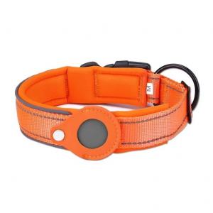 China Manufacture Hot Sale Airtag Led Dog Pet Nylon Necklace Light Training Collar For Pet Dog on sale