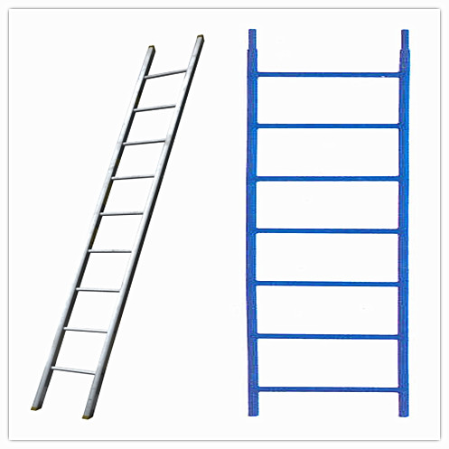 Natural aluminum scaffold plank Ladder beams system / Steel ladder frame scaffolding