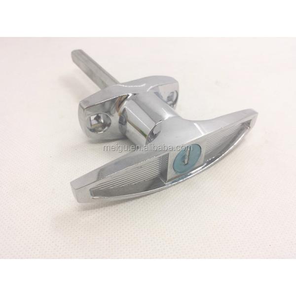 MEIGU MS316-A-1 Chrome Plated T Handle Locking Doorhardware T Shape Handle Gate Lock Shed Door