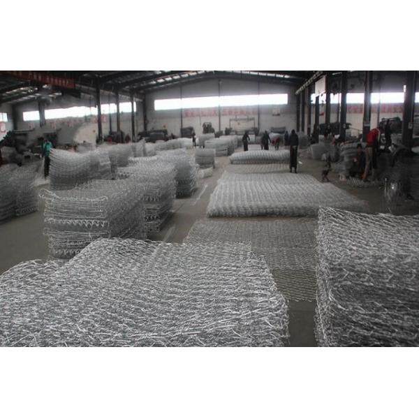 Iso9001 2x1x1 Woven Gabion Baskets Easily Assembled In Farm Place