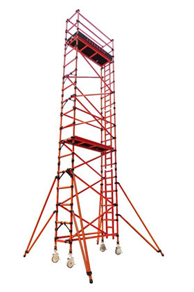 GRP Fibreglass Scaffold Towers Anti Oxidation Narrow Mobile Scaffold Tower