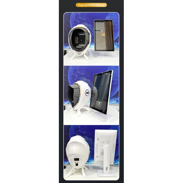 3D AI LED Skin Analyzer for Face 20 Features Inspection EU/IT Compatible 21.5" Touchscreen Free Cloud Storage Data-Driven