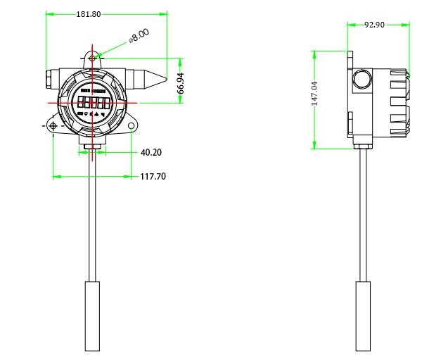 Submersible IOT Liquid Water Level Gauge Explosion Proof Wireless Communication