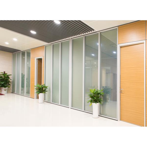 Double Layer Acoustic Glass Partition Wall 38-45dB Soundproofing