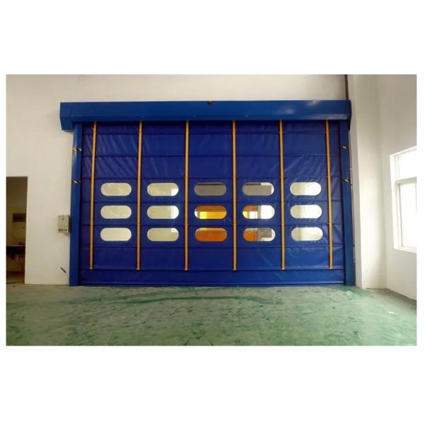 Automatic PVC Fabric High Speed Fast Acting Rapid Rise Overhead Quick Roll up door