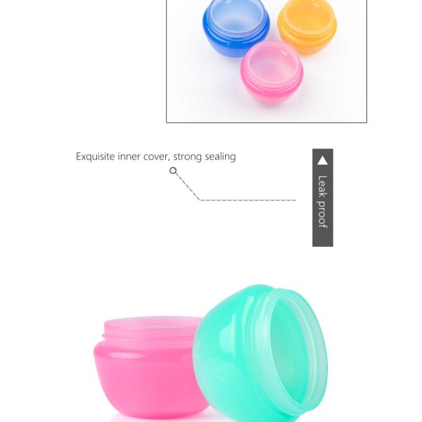 30g 50g 100g 120g 4oz Cream Packaging Clear Pet Plastic Cosmetic Jars With Plastic Lid