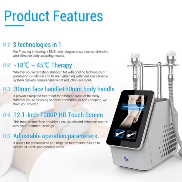 Cryotherapy Slimming Machine Body Fat Freezing Skin Tightening Thermal Shock Beauty Device