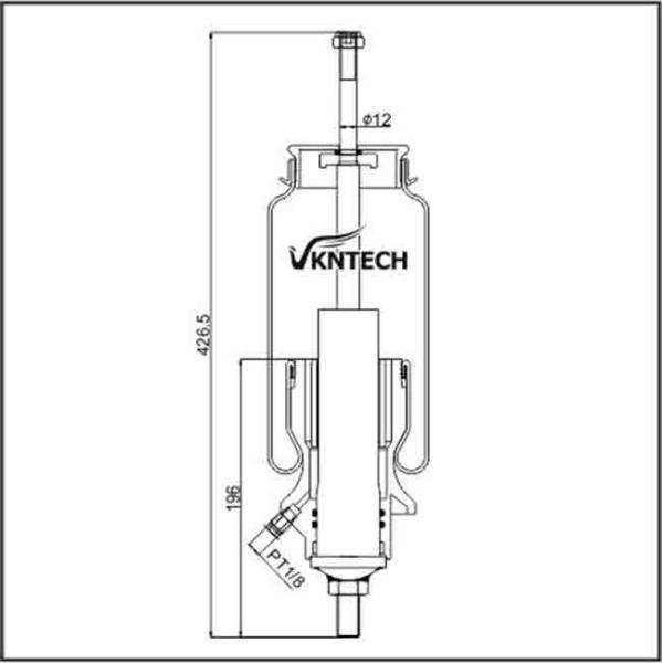IATF16949 Rubber Air Spring For Truck Cabin Shock Sleeve 1476415 CB0030 1381904 1435859 VKNTECH 1S6415-3
