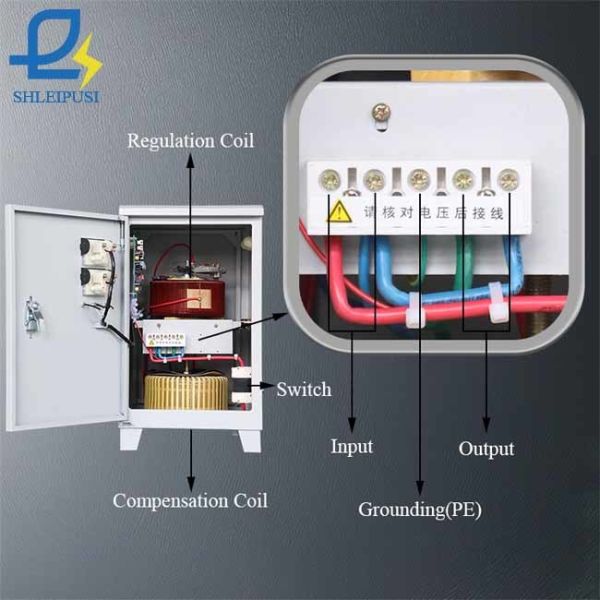90-260V Servo Voltage Regulator 10KVA 220V Automatic Voltage Stabilizers
