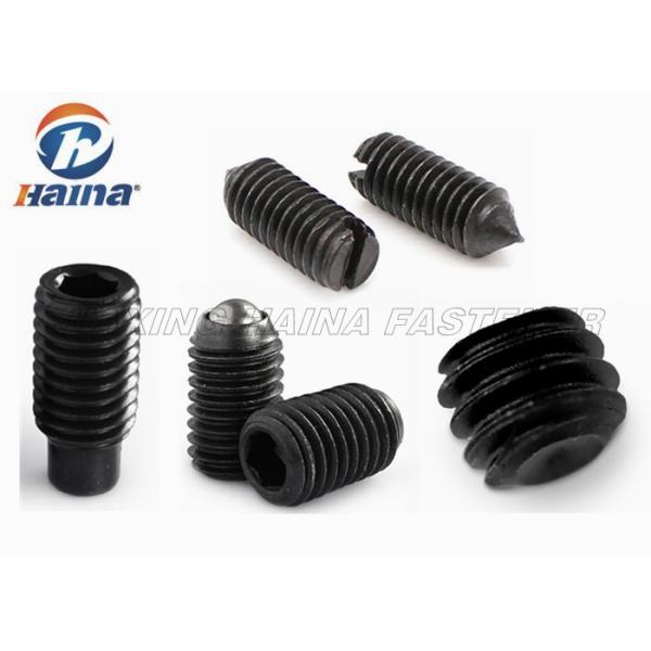 Carbon Steel Black Stainless Steel Machine Screws DIN 915 , Metric Socket Head Cap Screw With Dog Point