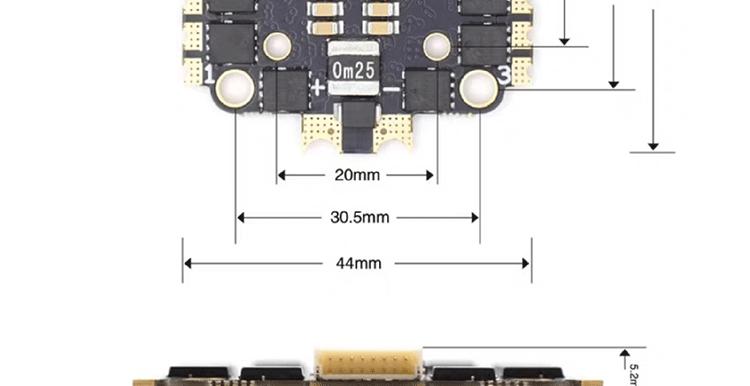 Corvon Keyun Travel Machine Four-in-One 8-Bit 30A50A60A Brushless ESC Plastic PWM/Dshot/OneShot Racing Drone Accessories