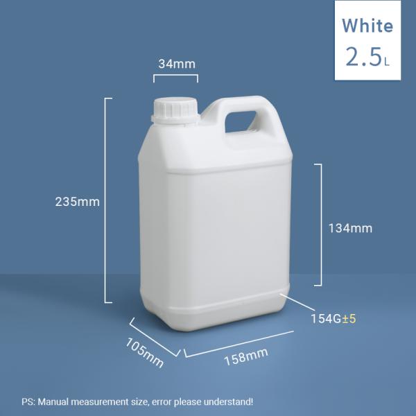 HDPE Plastic Fluoride Transparent Reagent Bottle 1000ml 1L For Chemical Packaging