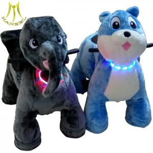 China Hansel amusement music plush animal toy and  shoping mall animal cars with plush ride on horse toy pony on sale