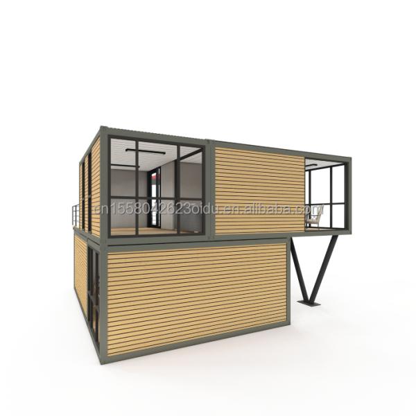 Galvanized Steel Square Tubes Structure Shipping Container Bar with Window Aluminum Alloy Windows