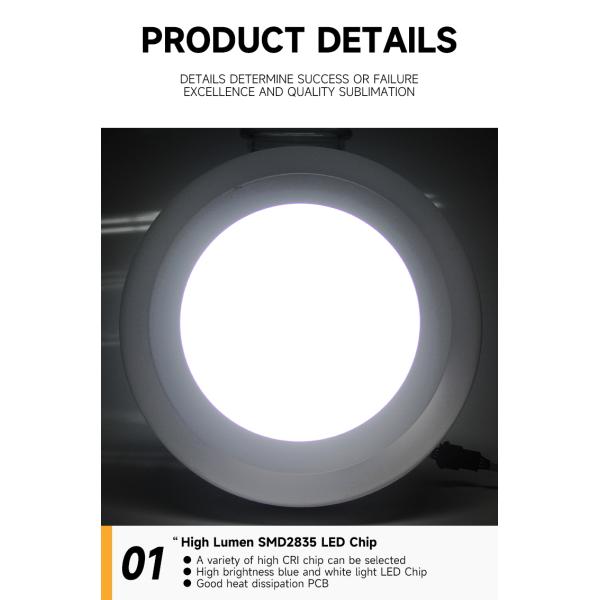9 Watt 9 Watt 16 Watt 24 Watt Flat Panel LED Lights AC180-265V For Home