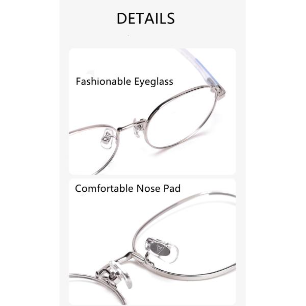 PARIM Round Kids Eyeglass White Rose Gold Mental Optical Frames Prescription Eyeglass Frames