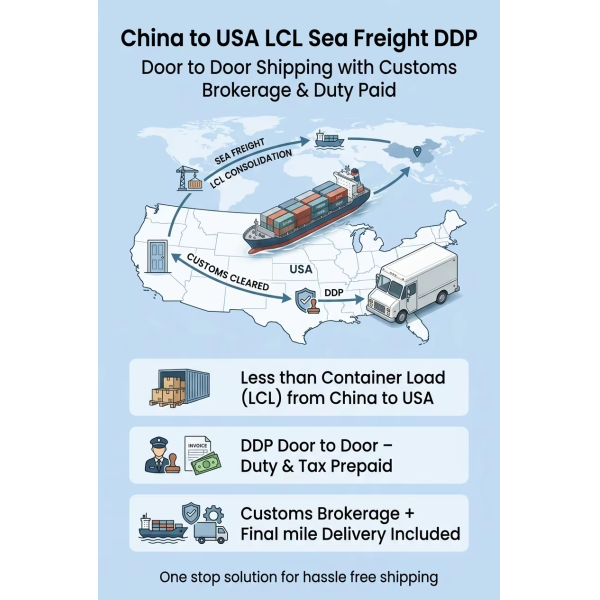 LCL Sea Freight International Shipping Awaiting Devanning Sorting Customs Clearance