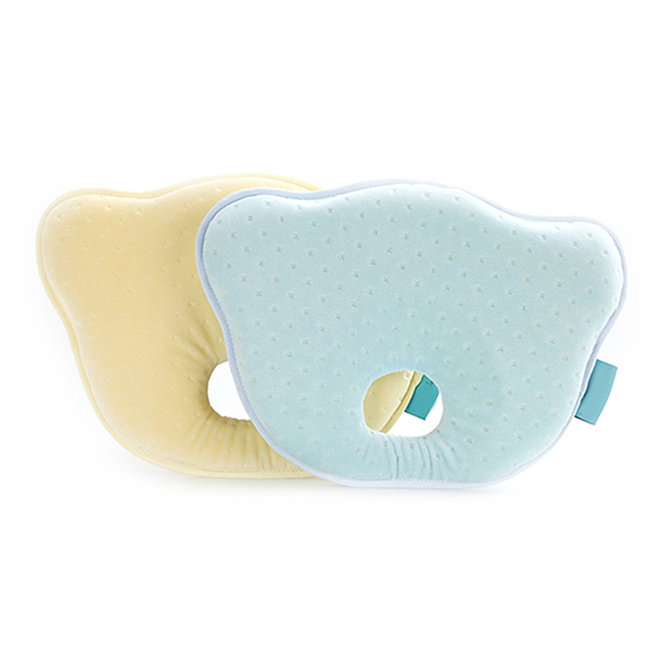 Orthopedic Cute Baby Memory Foam Pillow , Health Infant Pillow To Prevent Flat Head With Hole