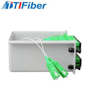 China LGX Cassette Type Optical Fiber PLC Splitter Box 1*2 1*4 1*8 1*16 1*32 1*64 on sale