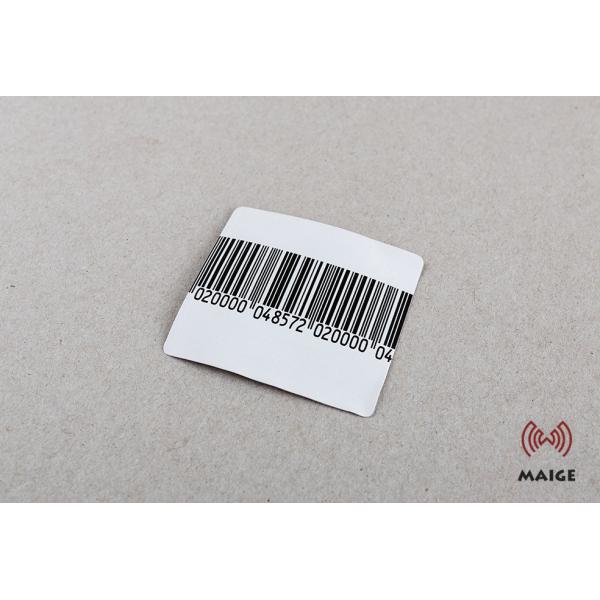 White Waterproof 8.2 Mhz Security Labels Customized Size For Shopping Mall