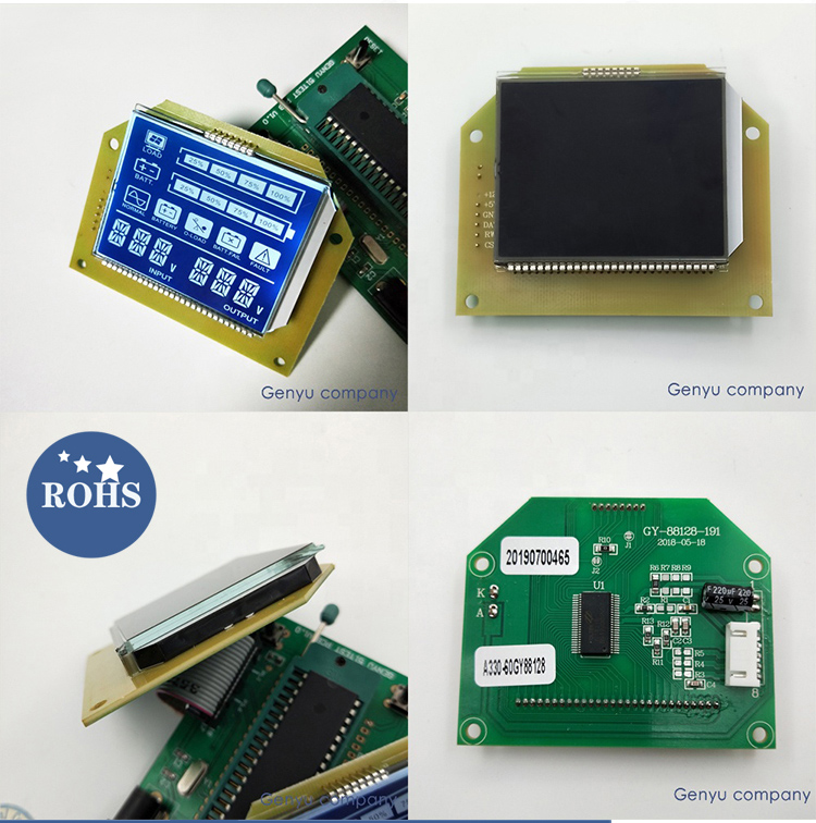 Backlight Optional Colors 16 Segment TN LCD 14 Segment Large 7 Segment LCD Display Digit HTN STN Monochrome Display